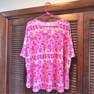Scarlett Pink Floral Women's Boutique Blouse